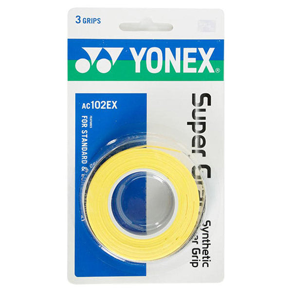 Yonex Wet Super Grap Overgrip (3x) (black) - Yel / Os