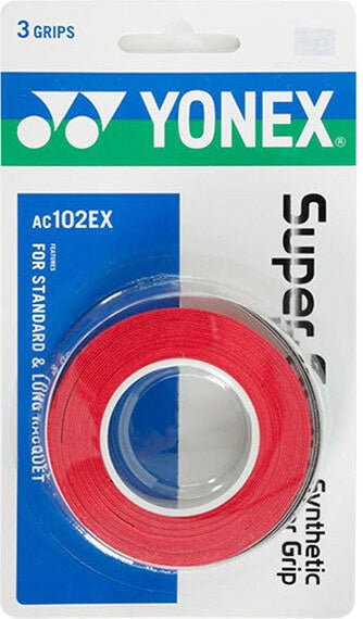 Yonex Wet Super Grap Overgrip (3x) - Red