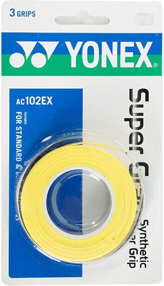 Yonex Wet Super Grap Overgrip (3x) - Yellow