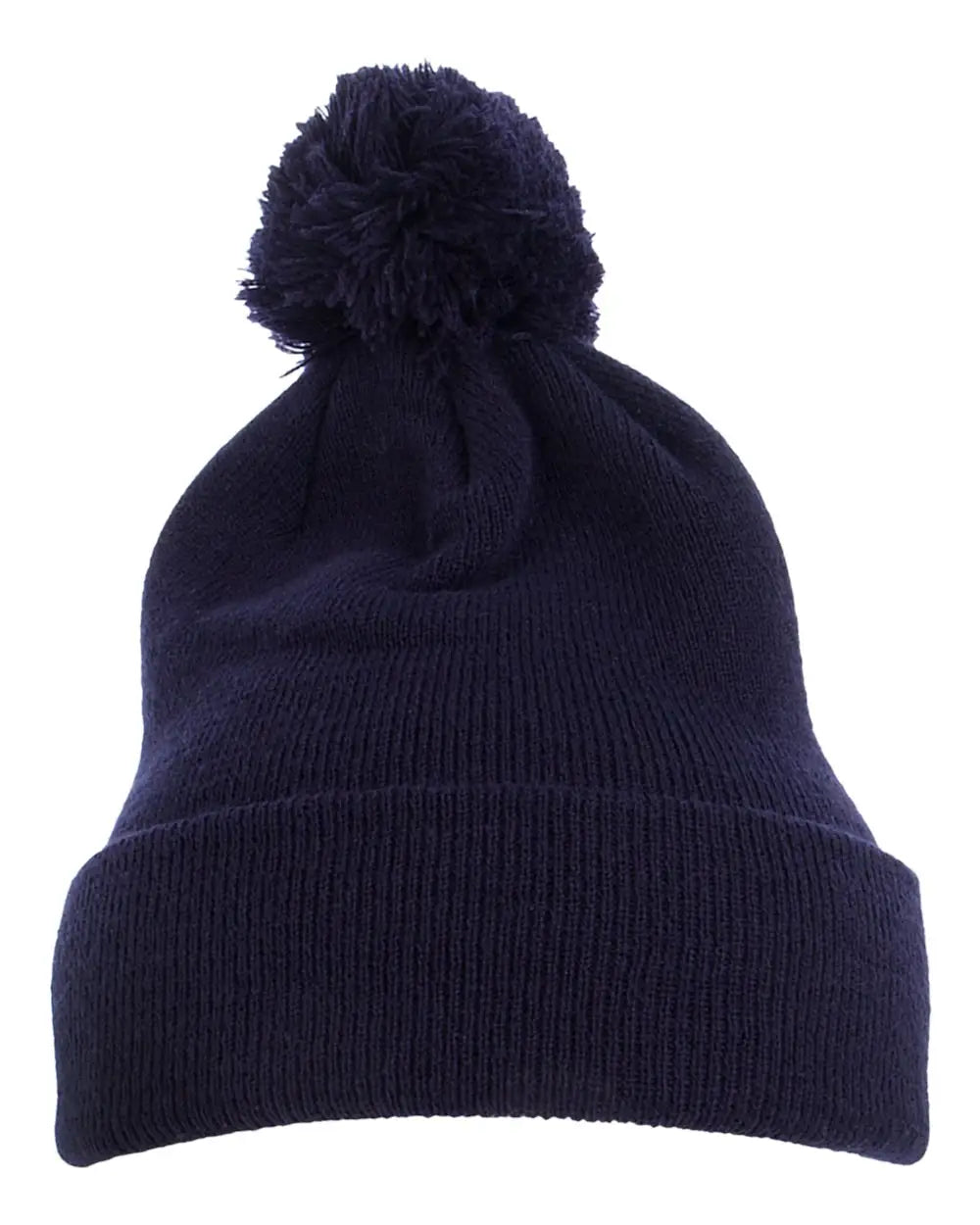Yp Classics 1501p Cuff Knit Beanie w Pom - Navy