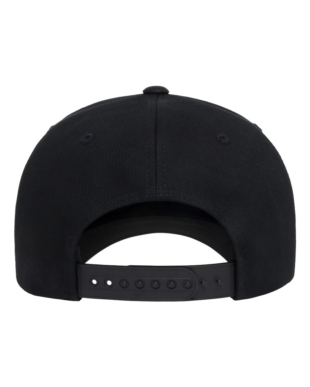 Yp Classics 5079bd Retro Cotton Blend Five-panel Rope Cap - Black