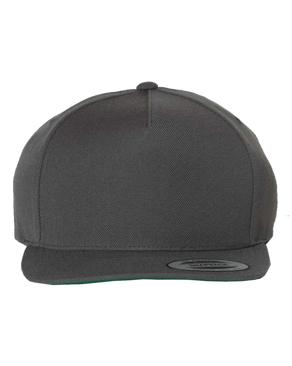 Yp Classics 5089m Premium Five-panel Snapback Cap - Dark Gray - one Size Fits Most