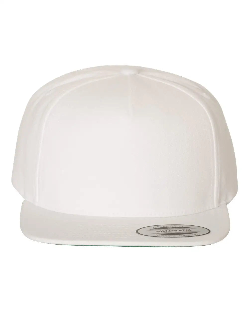 Yp Classics 5089m Premium Five-panel Snapback Cap - White - one Size Fits Most