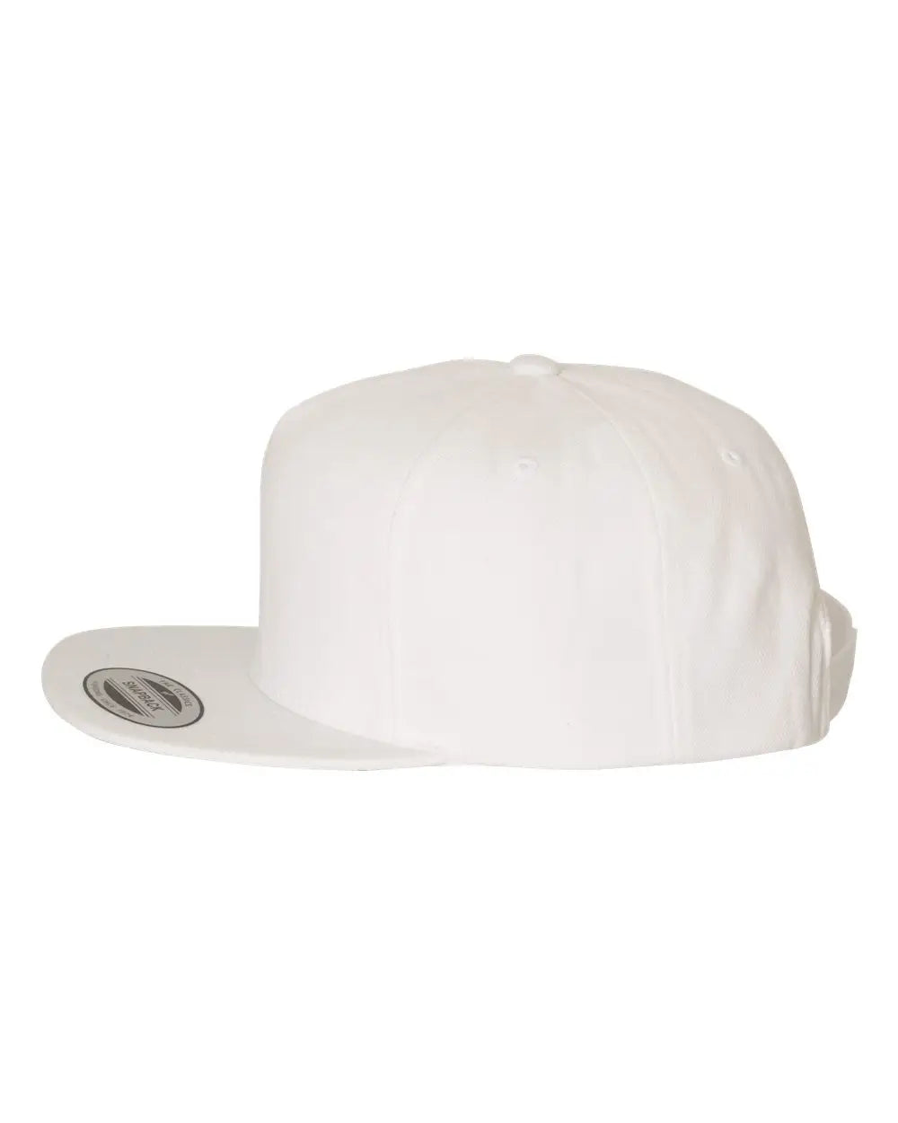 Yp Classics 5089m Premium Five-panel Snapback Cap - White - one Size Fits Most