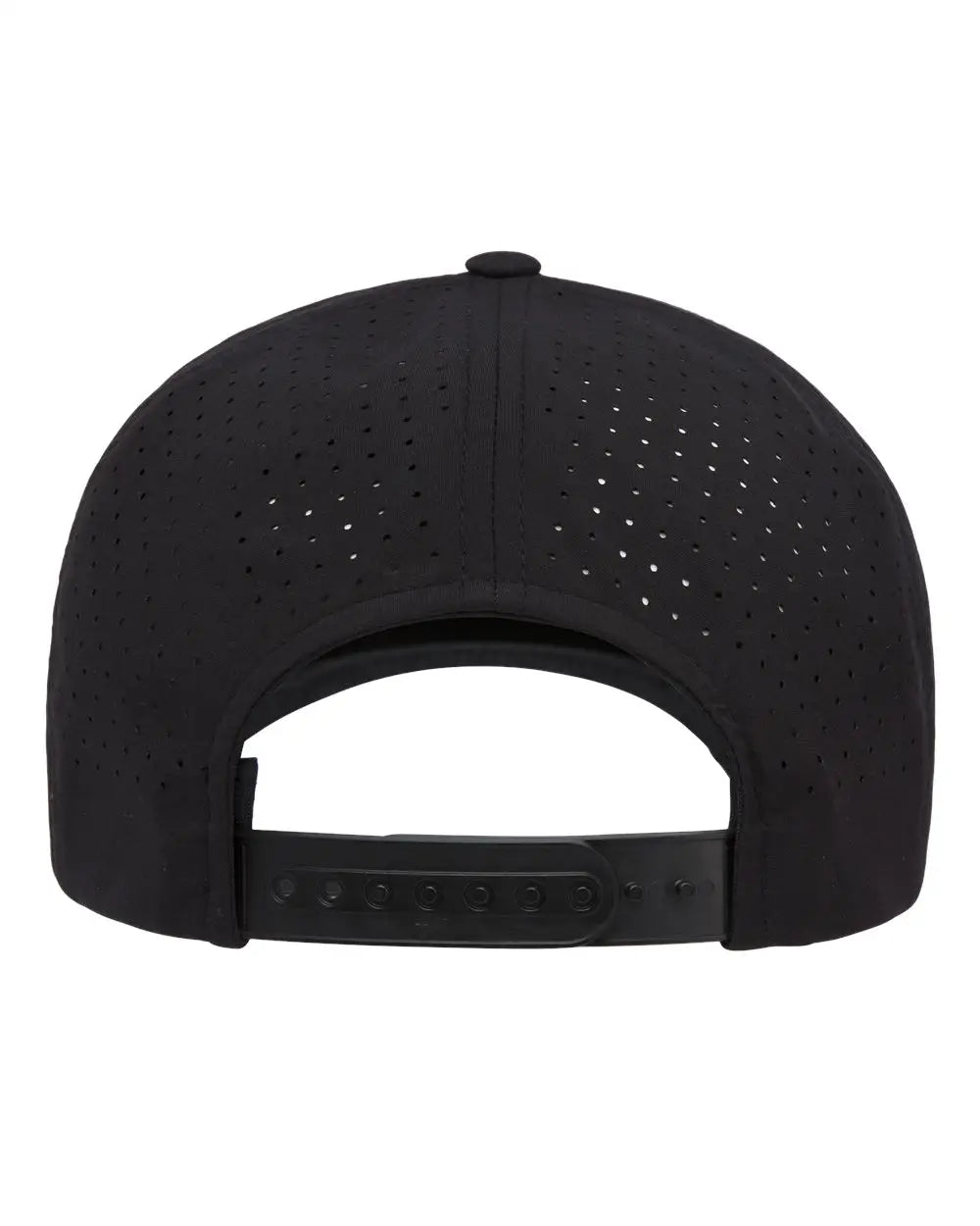 Yp Classics 5389ap Five-panel Snapback with Perforated Cap - Black - one Size Fits Most