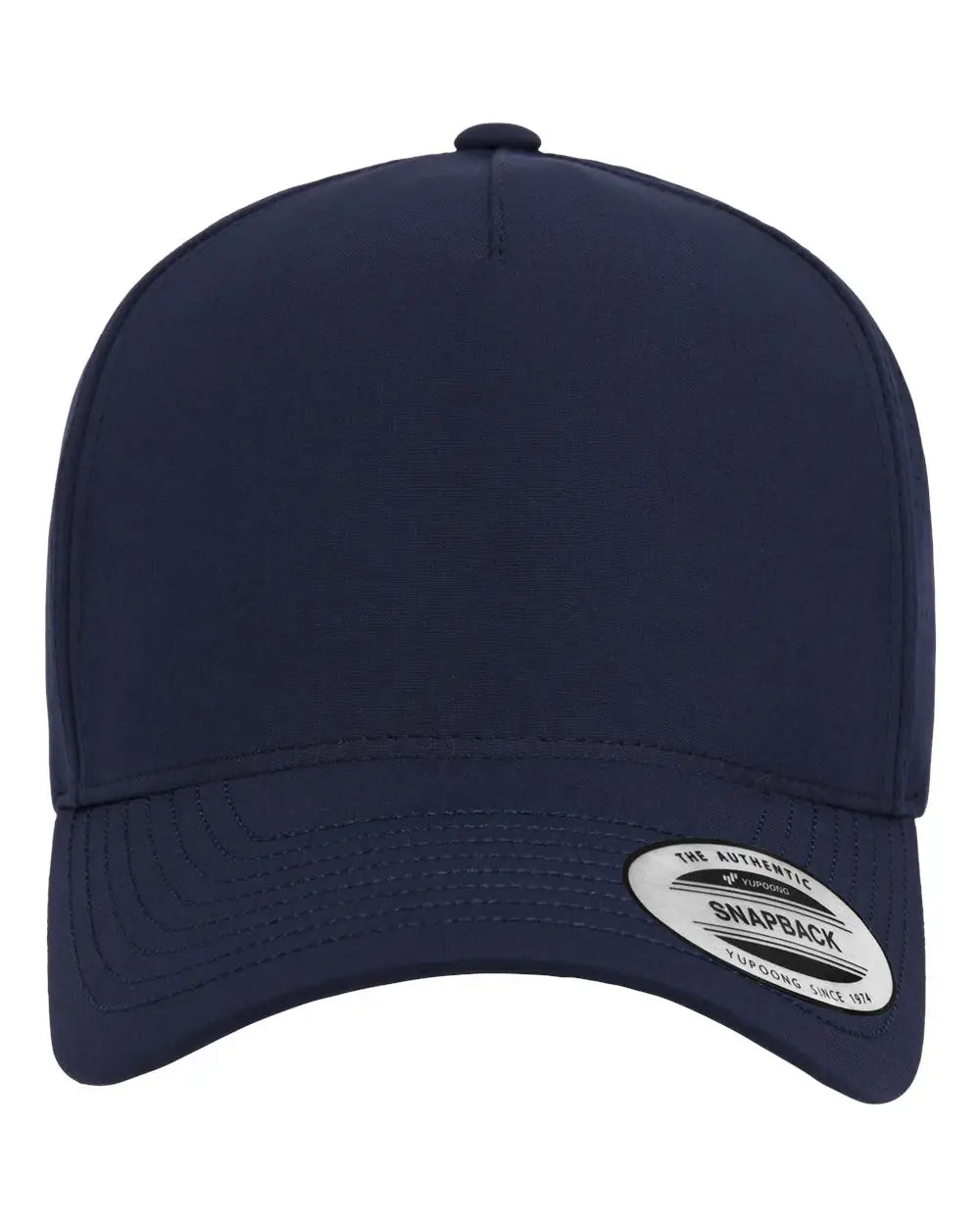 Yp Classics 5389ap Five-panel Snapback with Perforated Cap - Navy