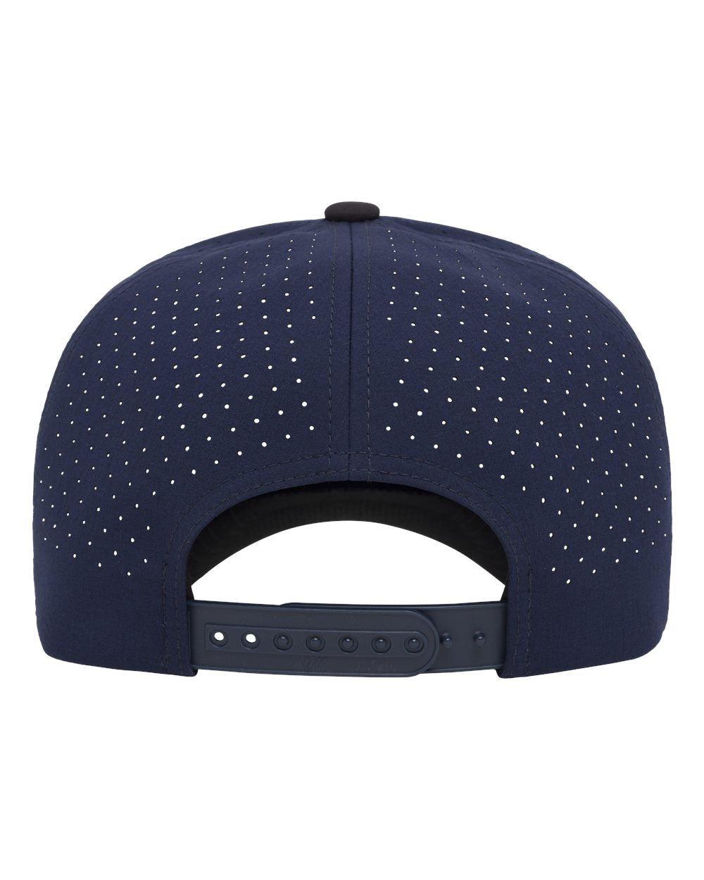 Yp Classics 5389bd Five-panel Perforated Rope Cap - Heather Grey Navy Black