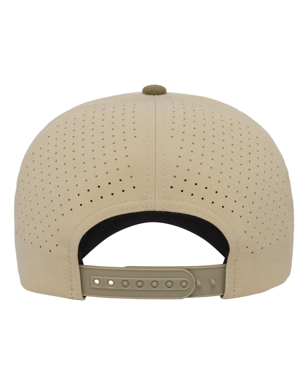 Yp Classics 5389bd Five-panel Perforated Rope Cap - White Beige Loden Green