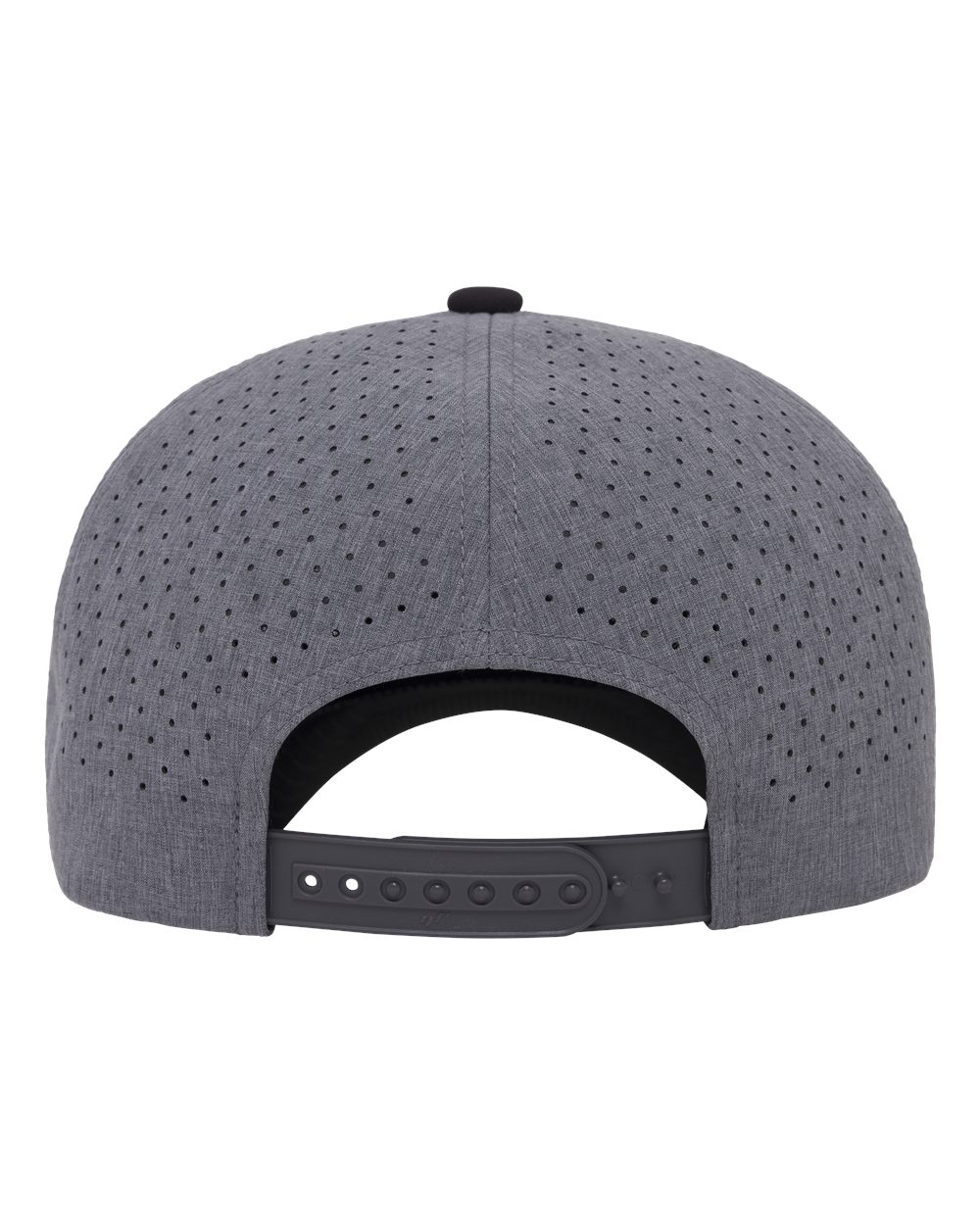 Yp Classics 5389bd Five-panel Perforated Rope Cap - White Heather Grey Black