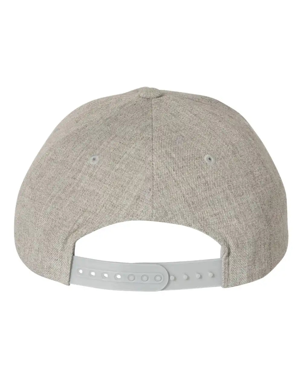 Yp Classics 5789m Premium Five-panel Curved Bill Snapback Cap - Heather Grey - Adjustable