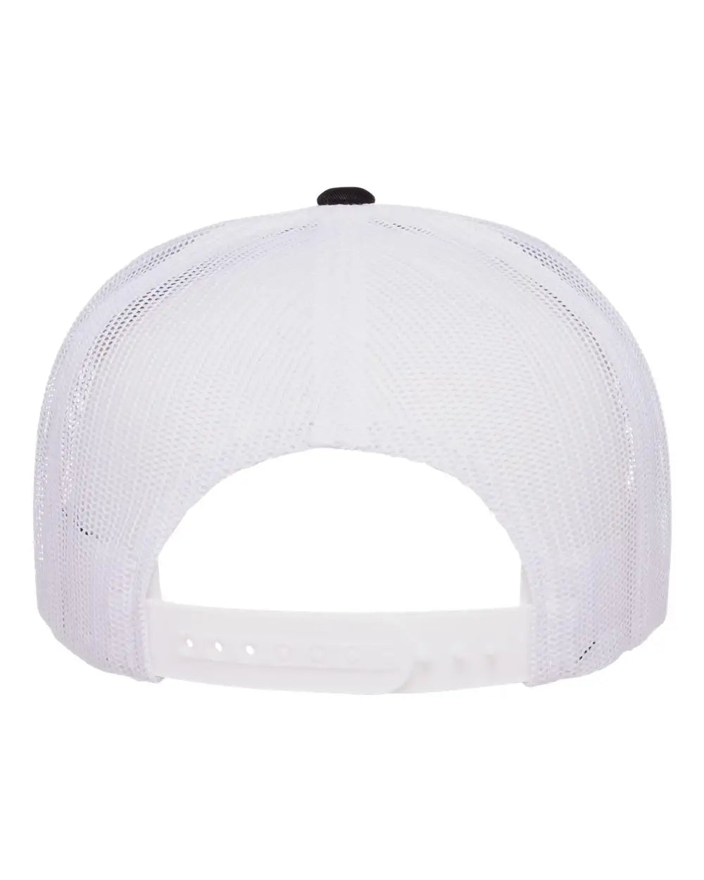 Yp Classics 6006 Five-panel Classic Trucker Cap - Black White - one Size Fits Most