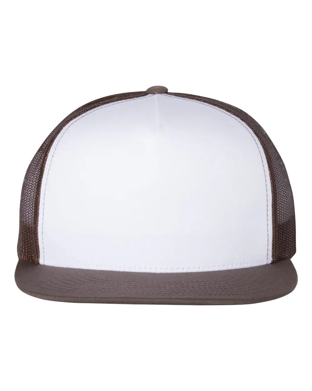 Yp Classics 6006 Five-panel Classic Trucker Cap - Brown White - one Size Fits Most