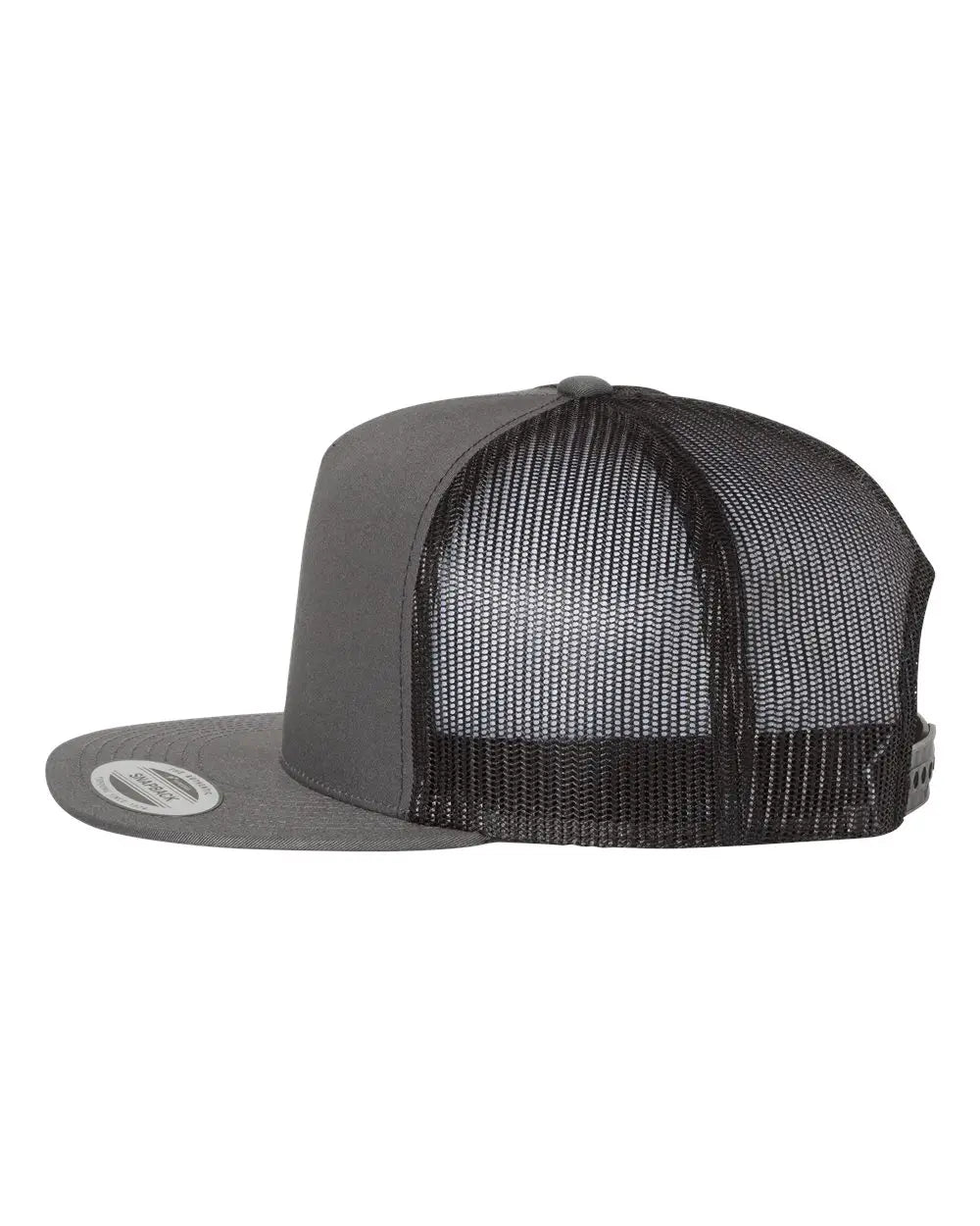 Yp Classics 6006 Five-panel Classic Trucker Cap - Charcoal Black - one Size Fits Most