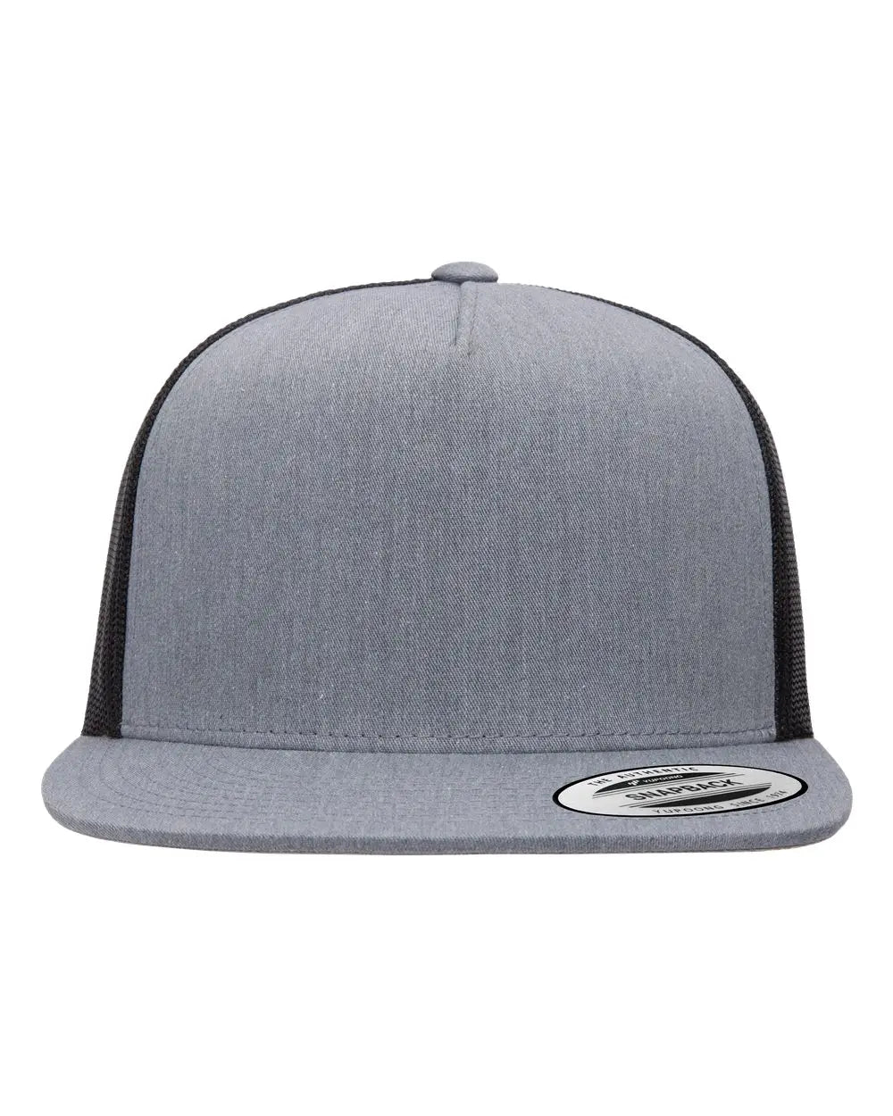 Yp Classics 6006 Five-panel Classic Trucker Cap - Heather Black - one Size Fits Most