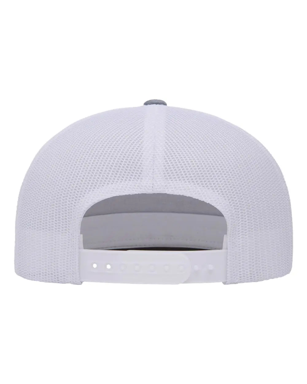Yp Classics 6006 Five-panel Classic Trucker Cap - Heather White - one Size Fits Most