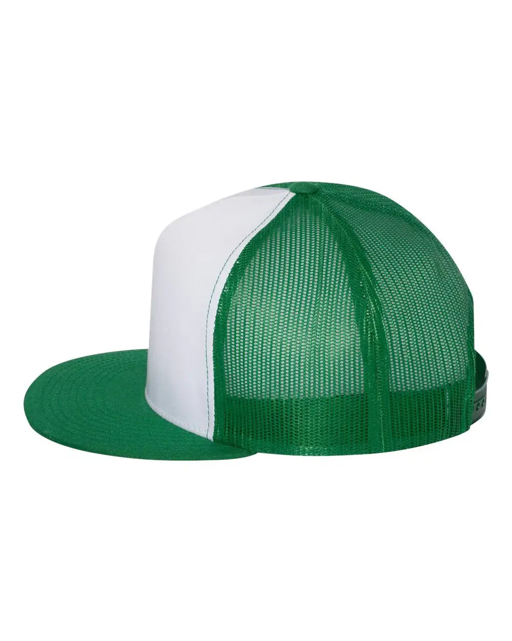 Yp Classics 6006 Five-panel Classic Trucker Cap - Kelly White - one Size Fits Most