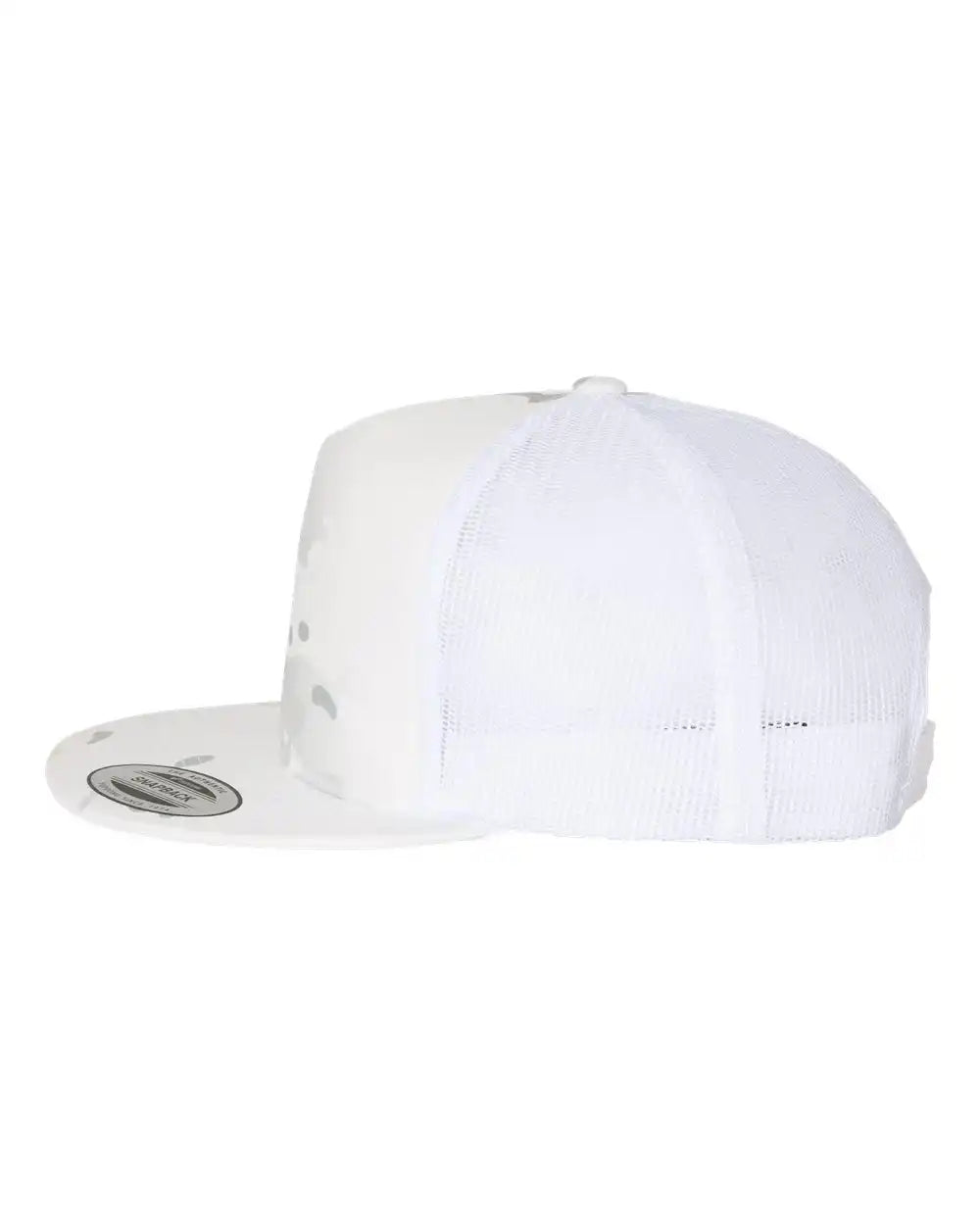 Yp Classics 6006 Five-panel Classic Trucker Cap - Multicam Alpine White - Alpine/ / Adjustable