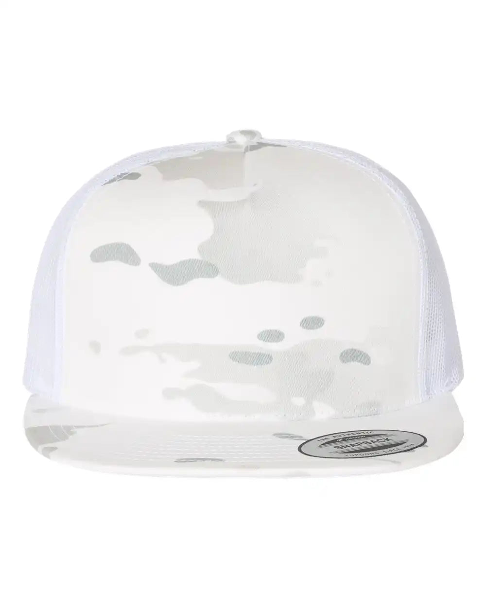 Yp Classics 6006 Five-panel Classic Trucker Cap - Multicam Alpine White - Alpine/ / Adjustable
