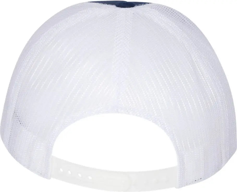 Yp Classics 6006 Five-panel Classic Trucker Cap - Navy White - one Size Fits Most