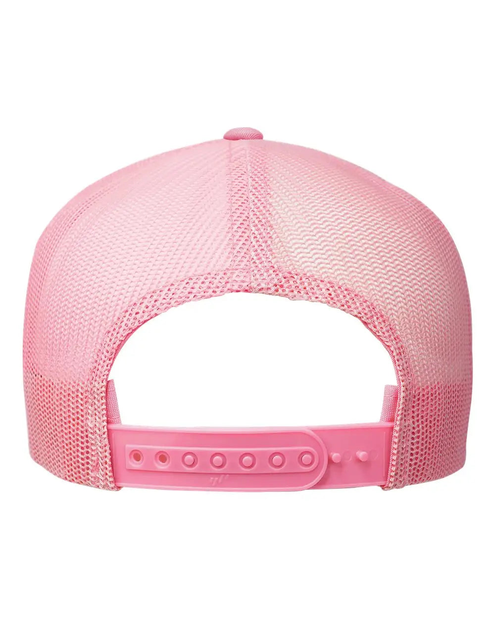 Yp Classics 6006 Five-panel Classic Trucker Cap - Pink White - one Size Fits Most