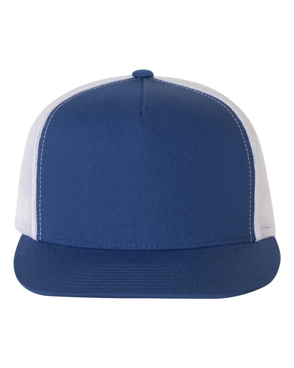 Yp Classics 6006 Five-panel Classic Trucker Cap - Royal White - one Size Fits Most