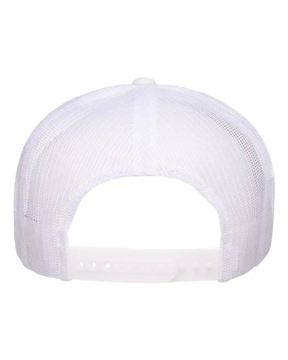 Yp Classics 6006 Five-panel Classic Trucker Cap - White - Adjustable