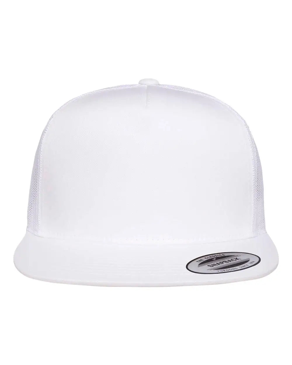 Yp Classics 6006 Five-panel Classic Trucker Cap - White - one Size Fits Most