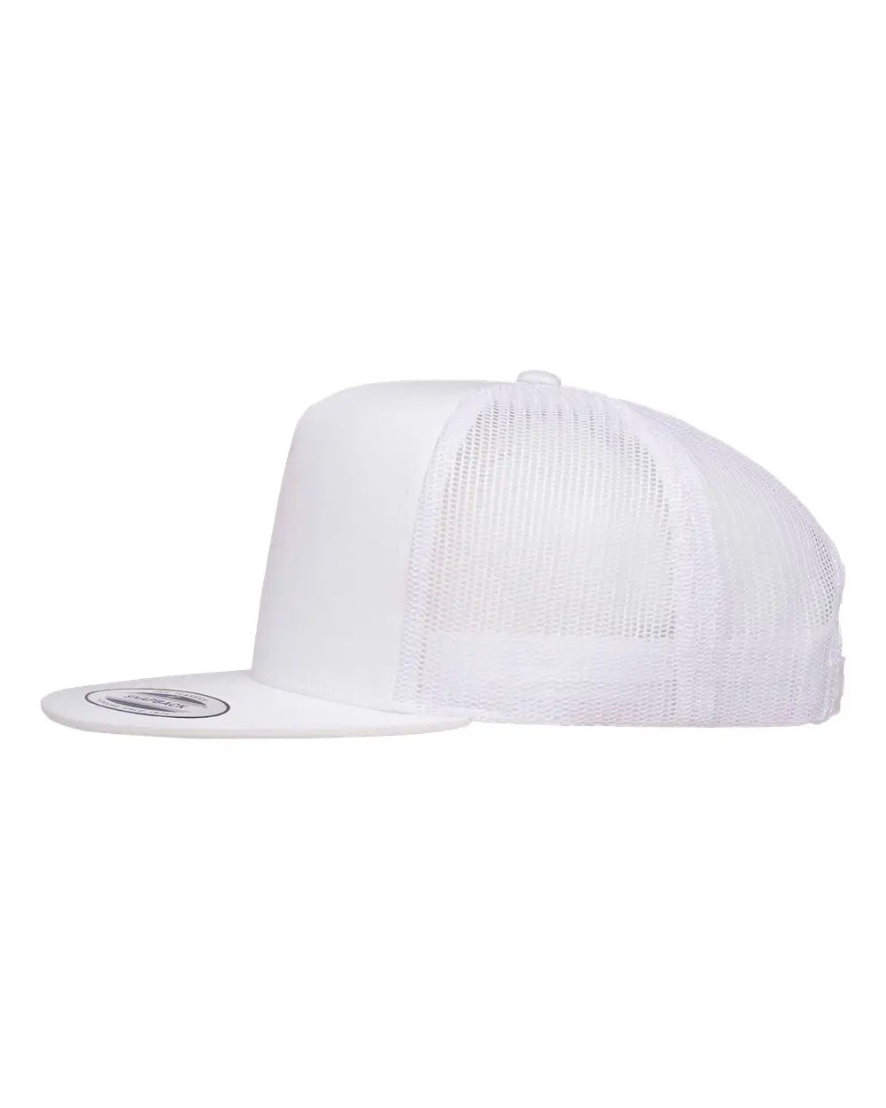 Yp Classics 6006 Five-panel Classic Trucker Cap - White - one Size Fits Most