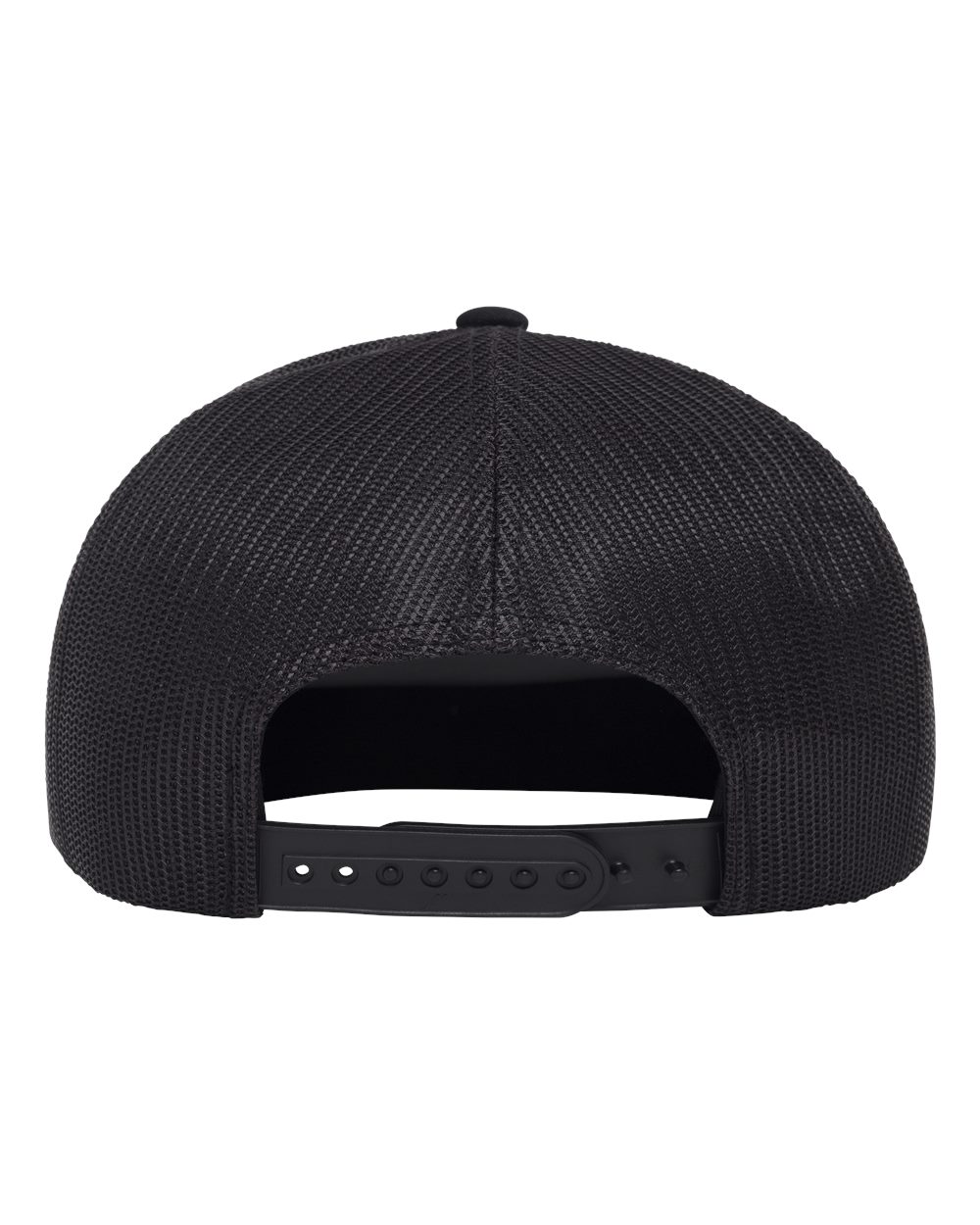 Yp Classics 6006bd Classic Five-panel Trucker Rope Cap - Black