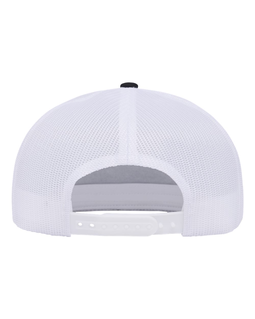 Yp Classics 6006bd Classic Five-panel Trucker Rope Cap - Black White