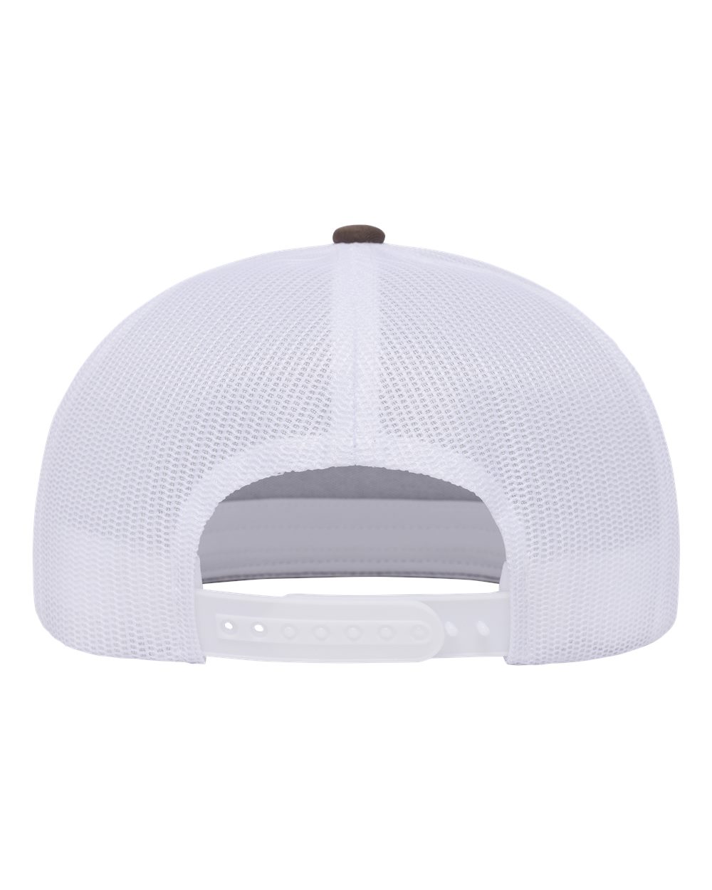 Yp Classics 6006bd Classic Five-panel Trucker Rope Cap - Brown White