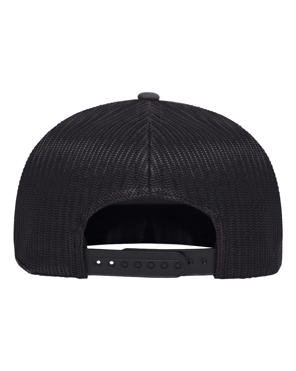 Yp Classics 6006bd Classic Five-panel Trucker Rope Cap - Charcoal Black