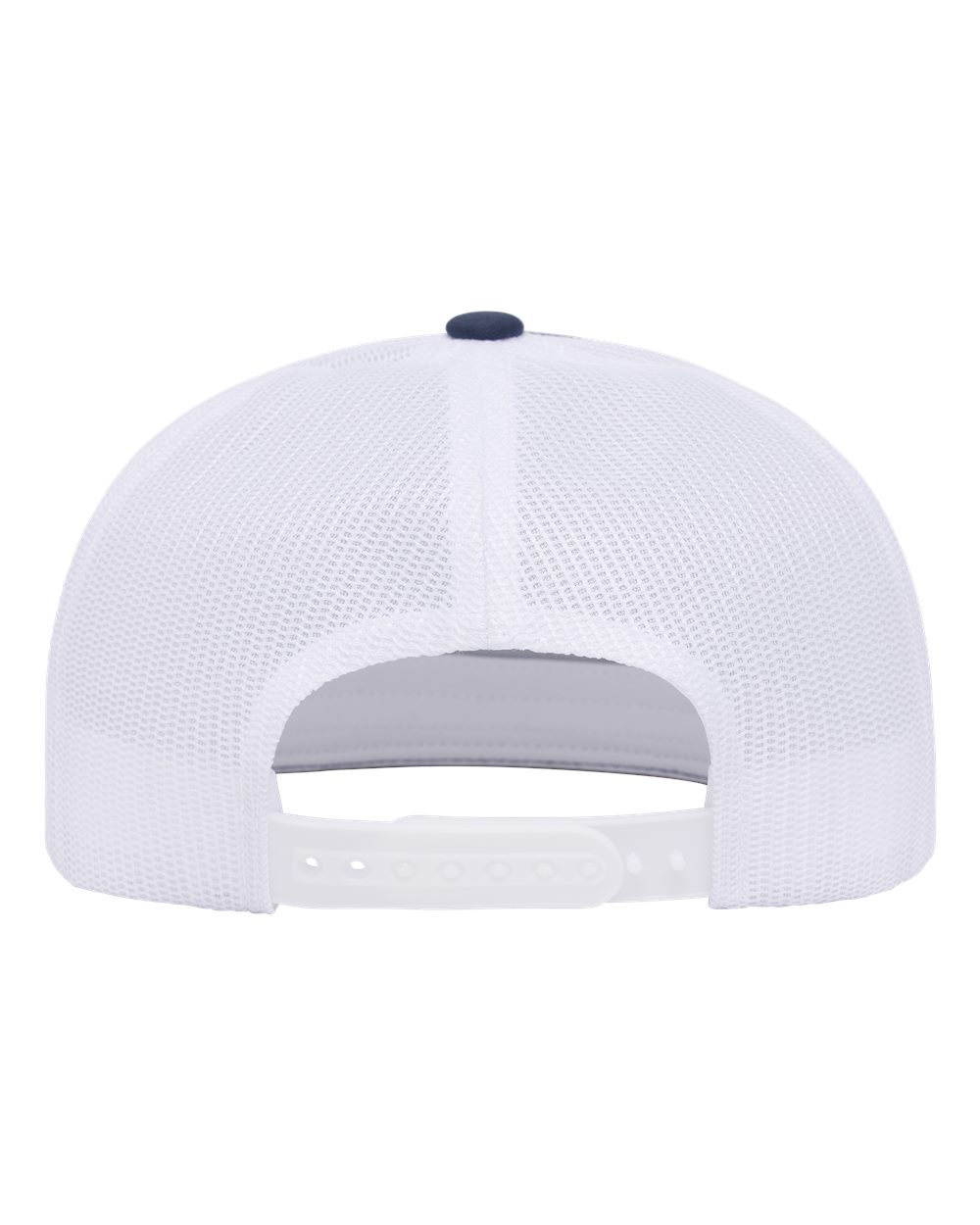 Yp Classics 6006bd Classic Five-panel Trucker Rope Cap - Navy White