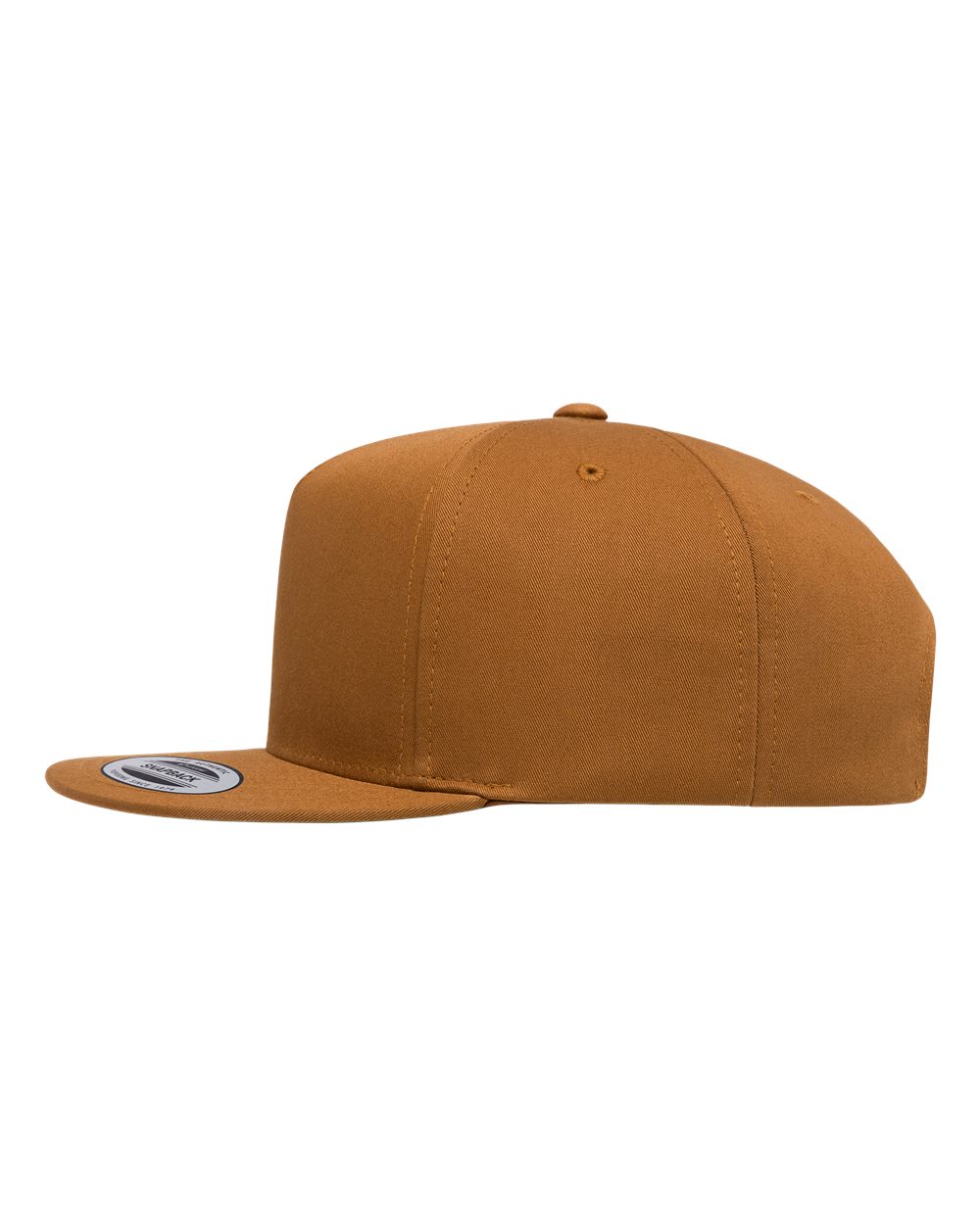 Yp Classics 6007 Five-panel Cotton Twill Snapback Cap - Caramel