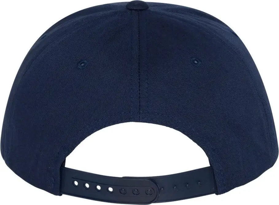 Yp Classics 6007 Five-panel Cotton Twill Snapback Cap - Navy - one Size Fits Most