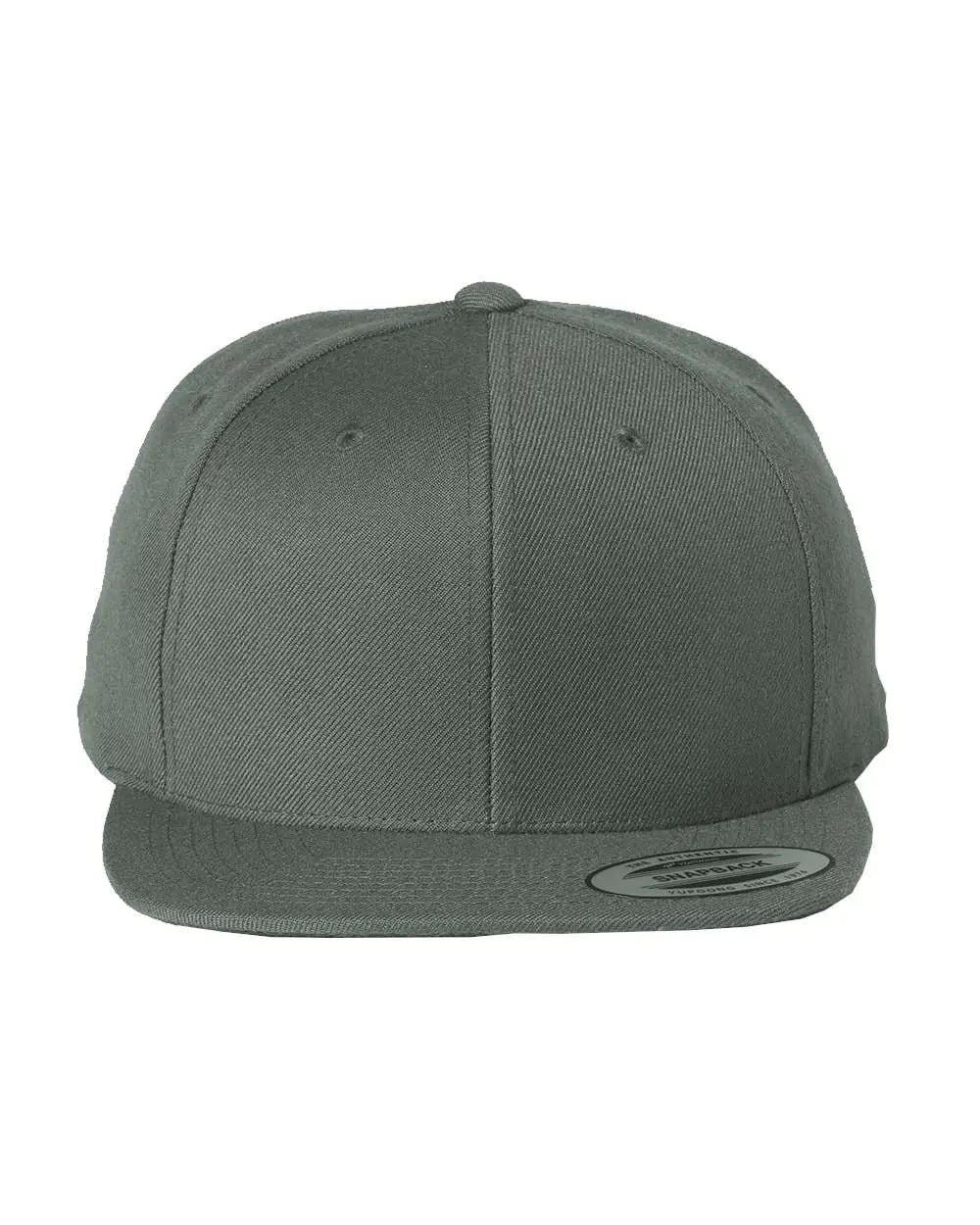 Yp Classics 6089m Premium Flat Bill Snapback Cap - Dark Gray - one Size Fits Most