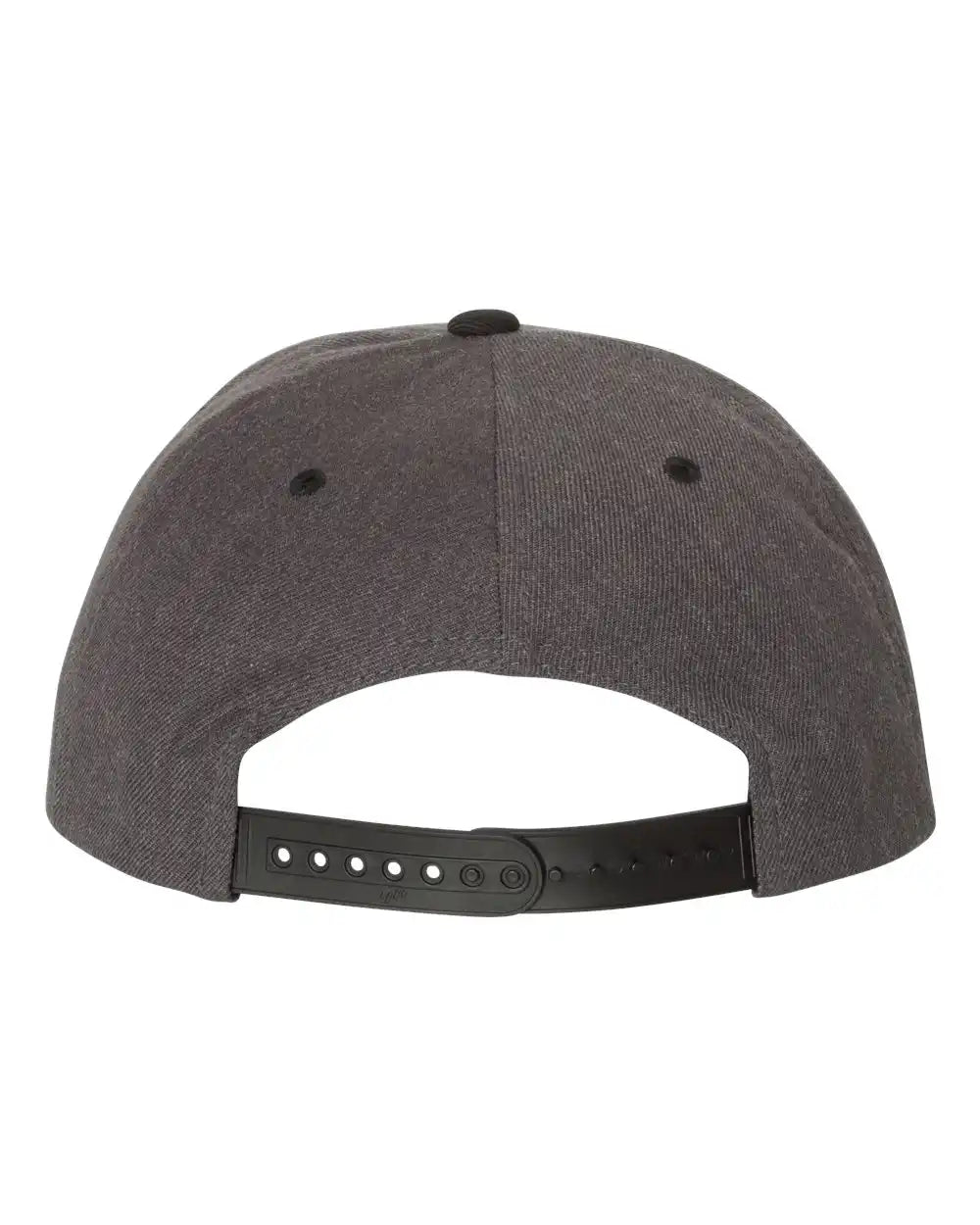 Yp Classics 6089m Premium Flat Bill Snapback Cap - Dark Heather Black - Heather/ / Adjustable