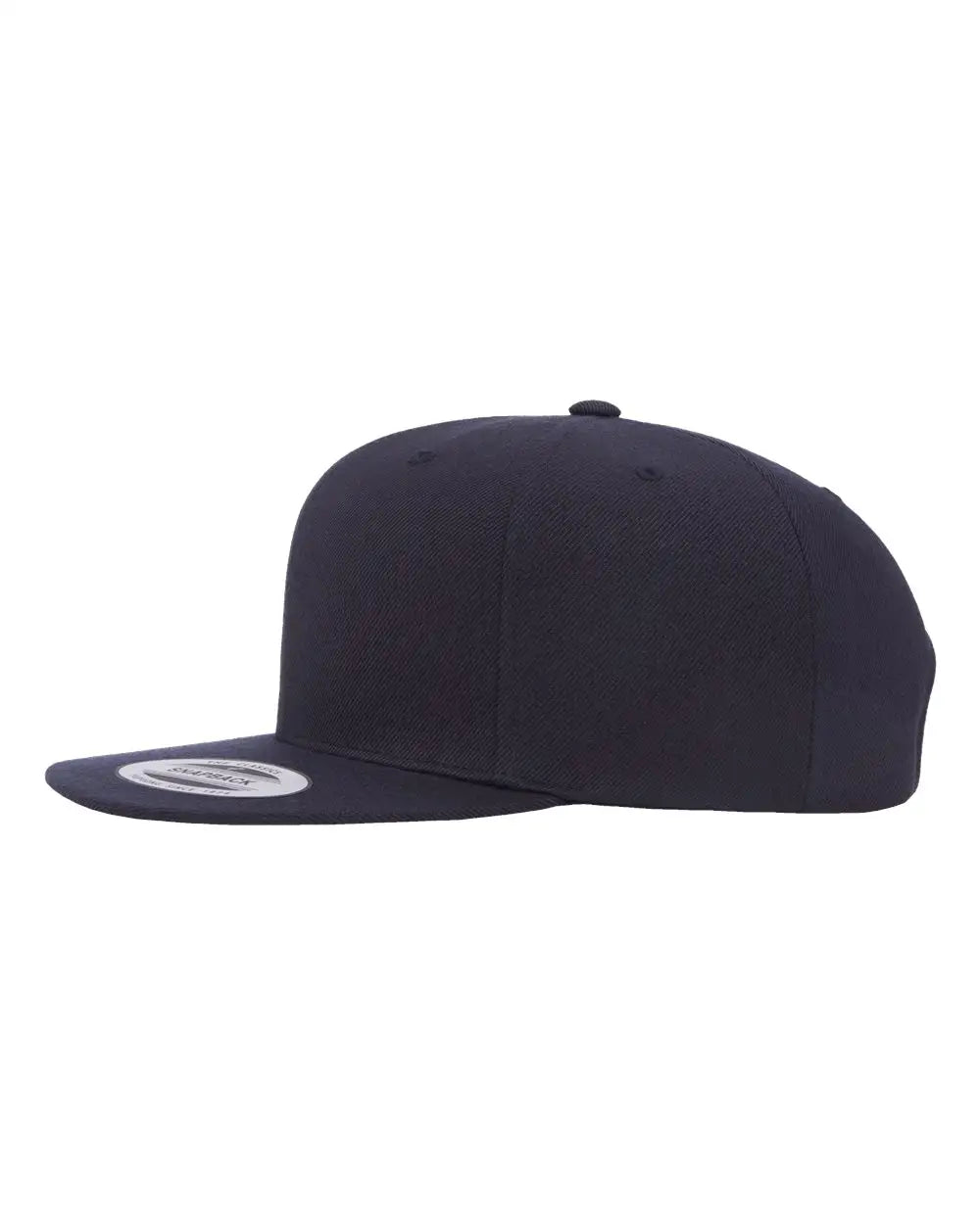 Yp Classics 6089m Premium Flat Bill Snapback Cap - Dark Navy - one Size Fits Most