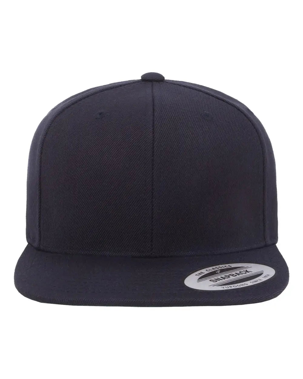 Yp Classics 6089m Premium Flat Bill Snapback Cap - Dark Navy - one Size Fits Most
