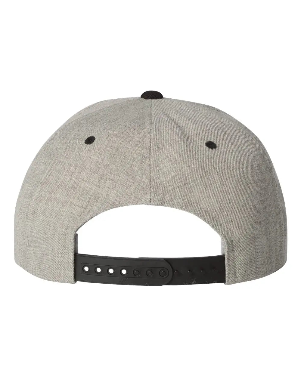 Yp Classics 6089m Premium Flat Bill Snapback Cap - Heather Black - one Size Fits Most