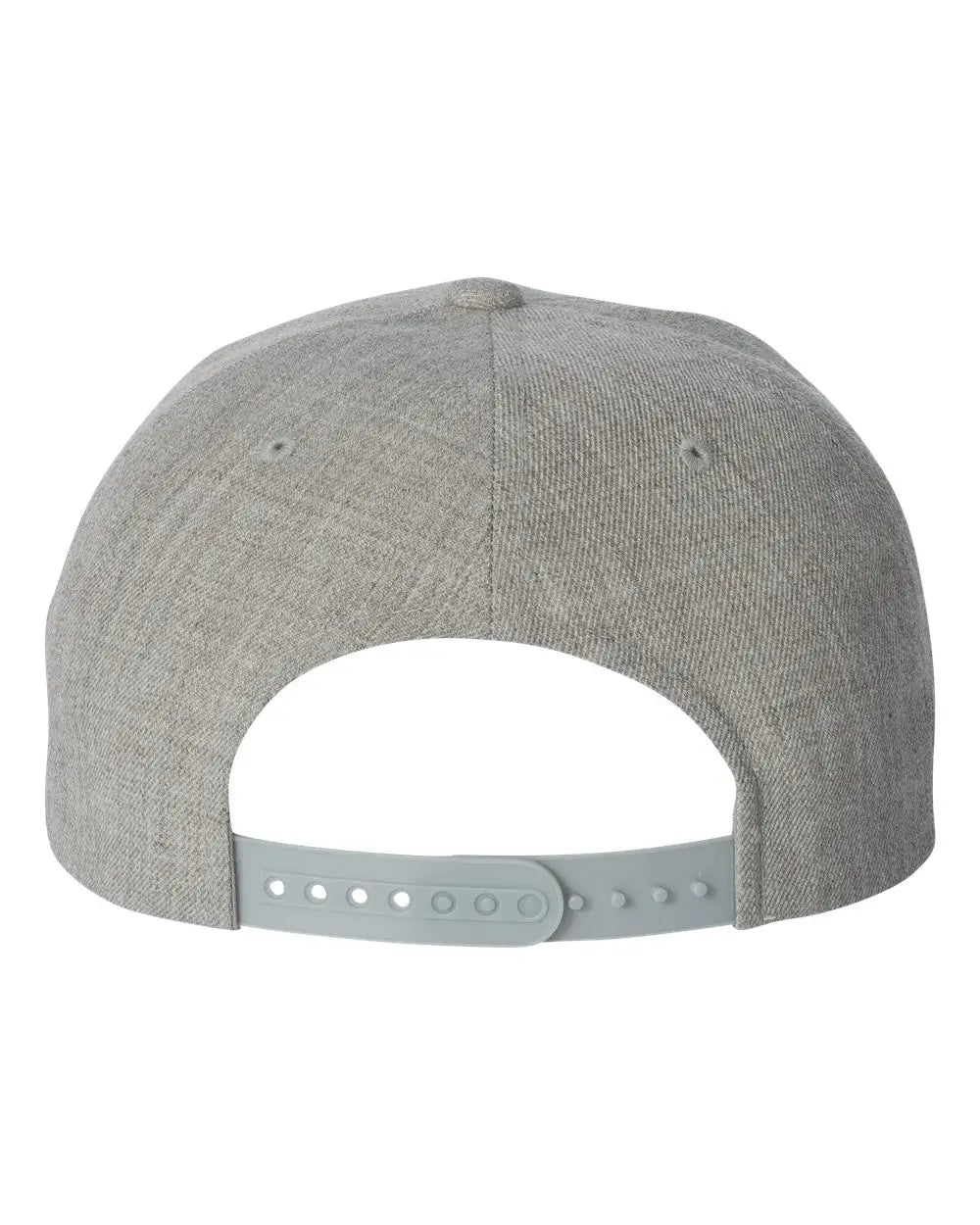 Yp Classics 6089m Premium Flat Bill Snapback Cap - Heather Gray - one Size Fits Most