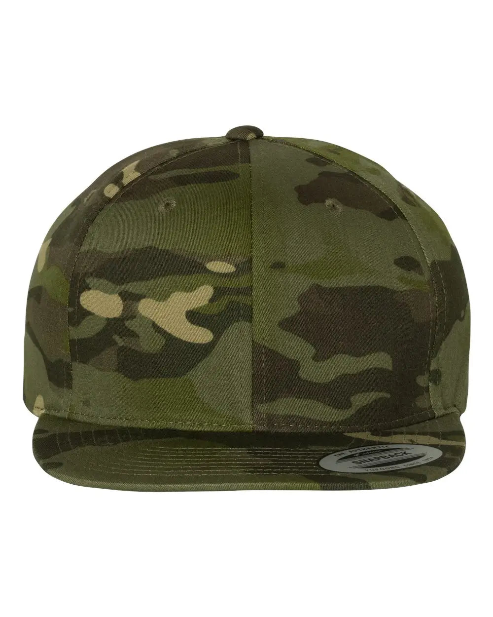 Yp Classics 6089m Premium Flat Bill Snapback Cap - Multicam Tropic - one Size Fits Most