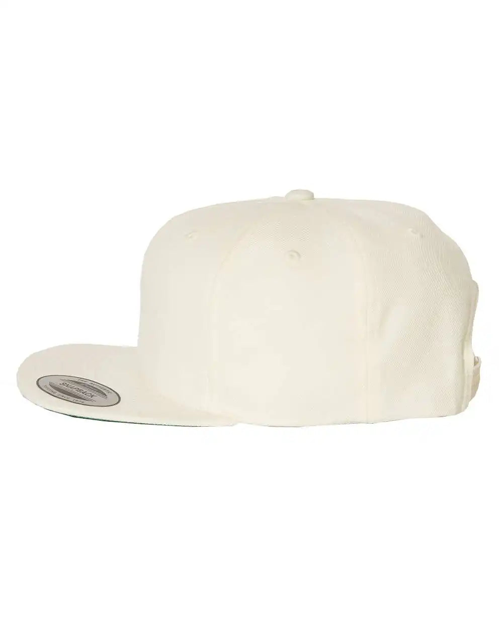 Yp Classics 6089m Premium Flat Bill Snapback Cap - Natural - Adjustable