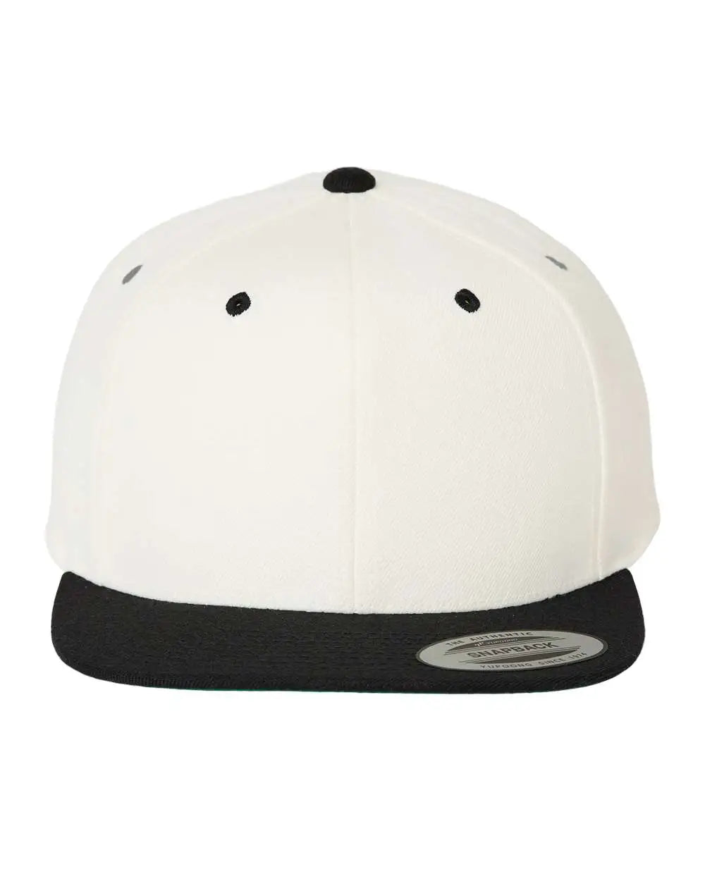 Yp Classics 6089m Premium Flat Bill Snapback Cap - Natural Black - one Size Fits Most