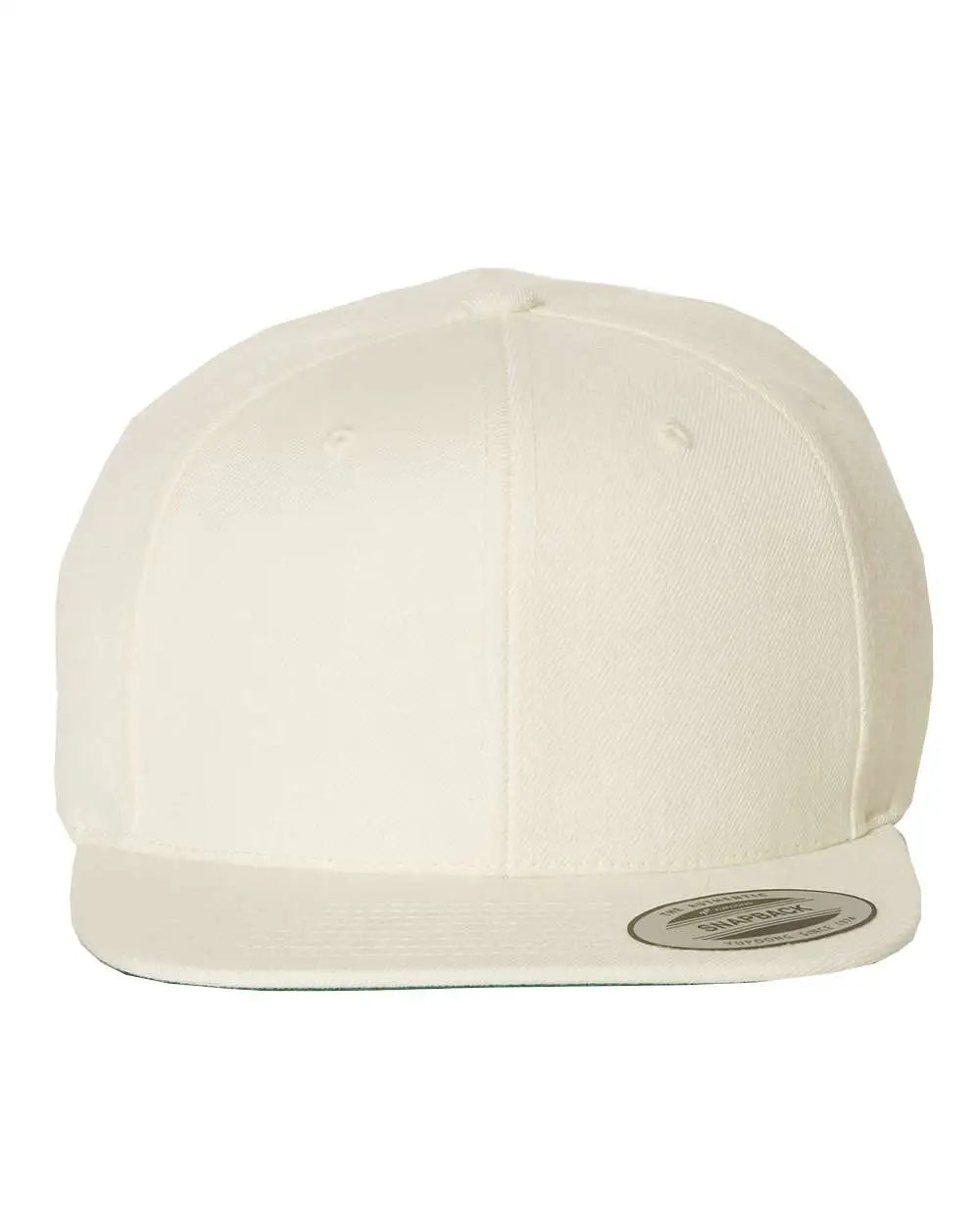 Yp Classics 6089m Premium Flat Bill Snapback Cap - Natural - one Size Fits Most