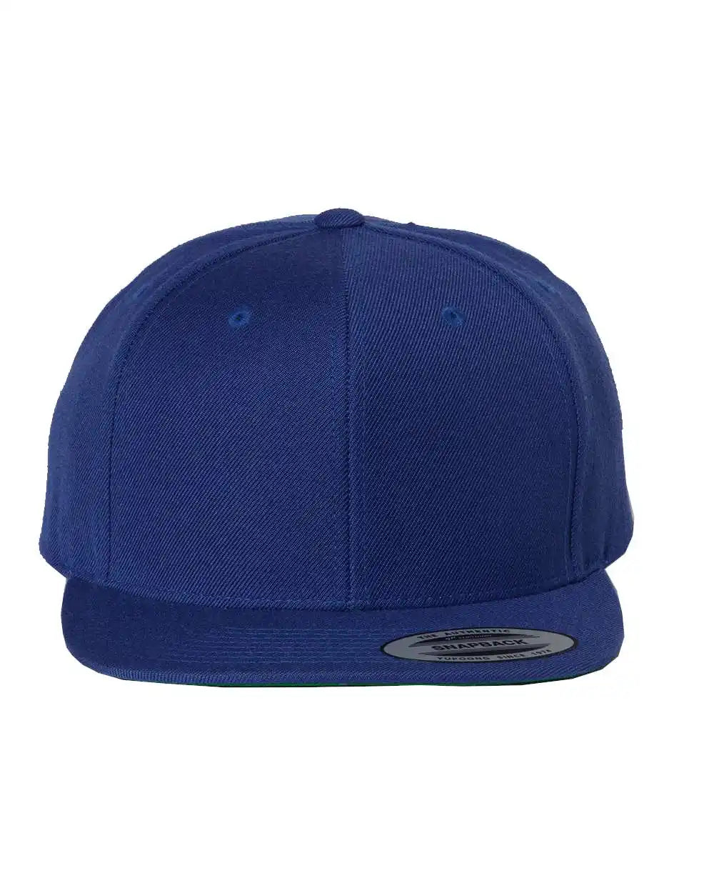 Yp Classics 6089m Premium Flat Bill Snapback Cap - Royal Blue - Adjustable