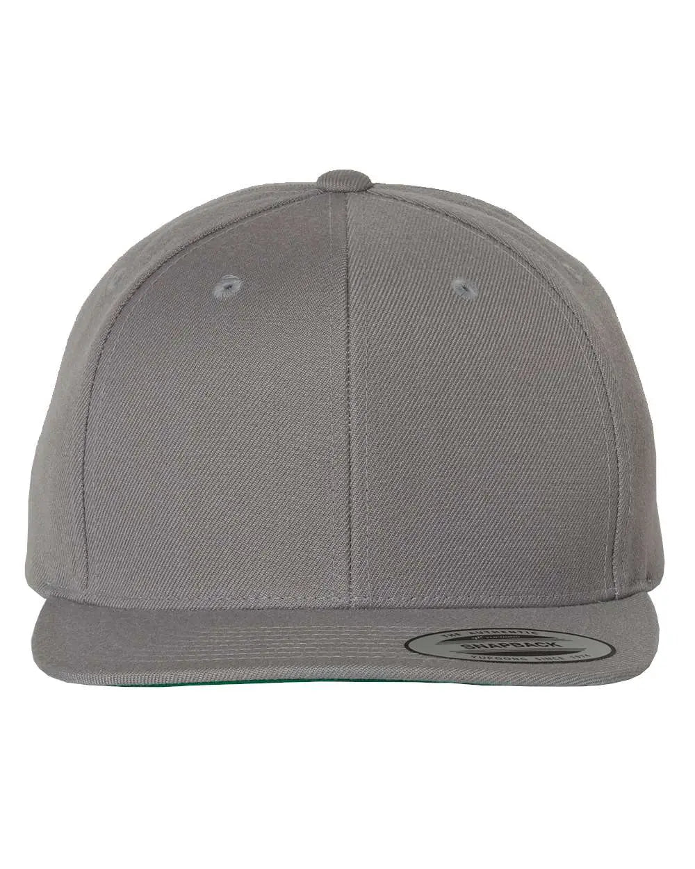 Yp Classics 6089m Premium Flat Bill Snapback Cap - Silver - one Size Fits Most