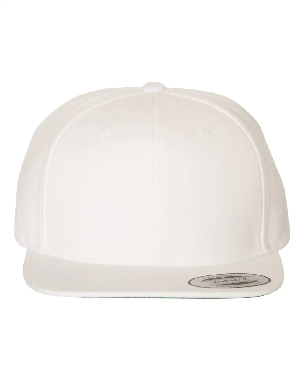 Yp Classics 6089m Premium Flat Bill Snapback Cap - White - one Size Fits Most