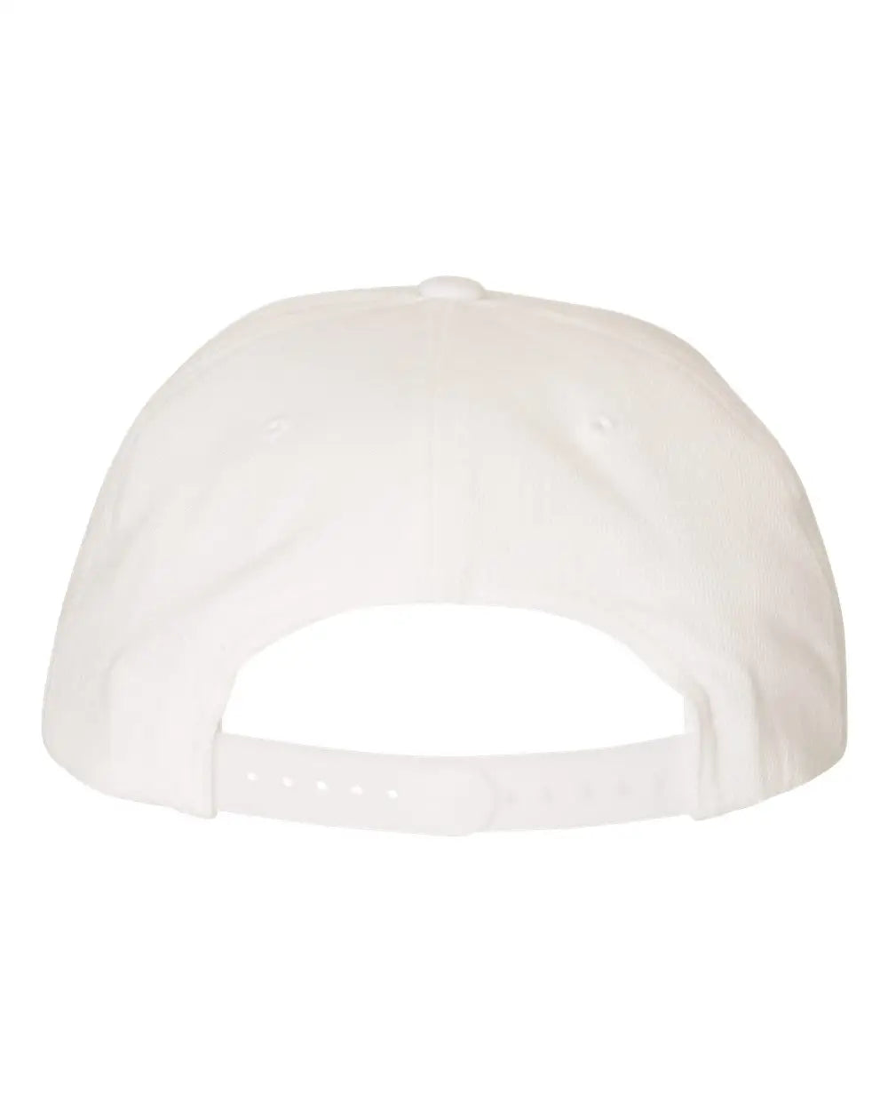 Yp Classics 6089m Premium Flat Bill Snapback Cap - White - one Size Fits Most
