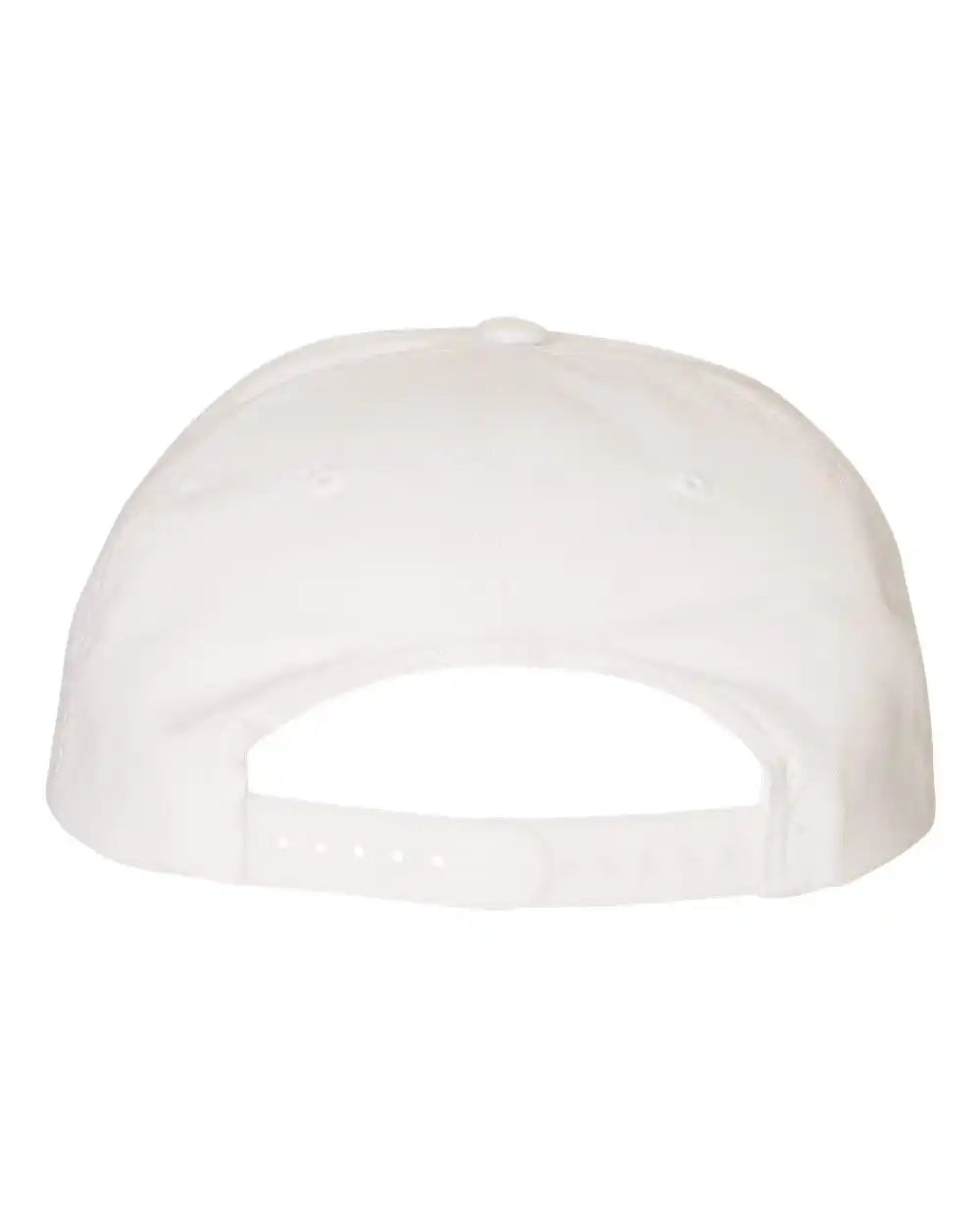 Yp Classics 6502 Lightly-structured Five-panel Snapback Cap - White - Adjustable